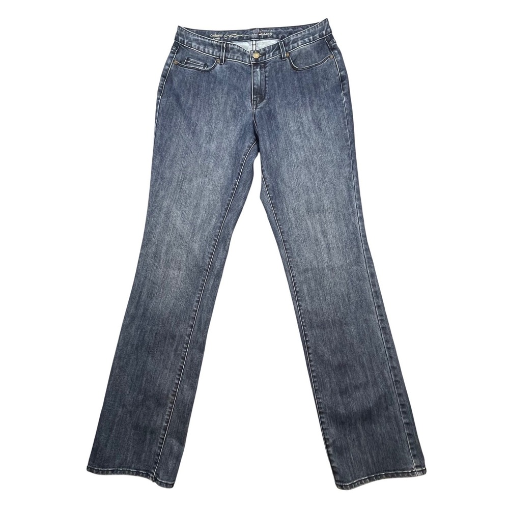 Coldwater Creek Blue Curvy Fit Mini Bootcut Jeans Women L10